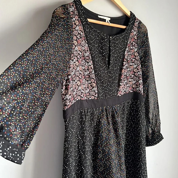 Anthropologie Floreat Country Side Mixed Print Prairie Maxi Dress - Picture 6 of 12